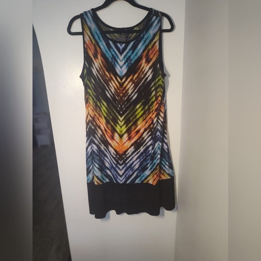 Ronnie Nicole Multicolor Sleeveless Dress Size 16 #395